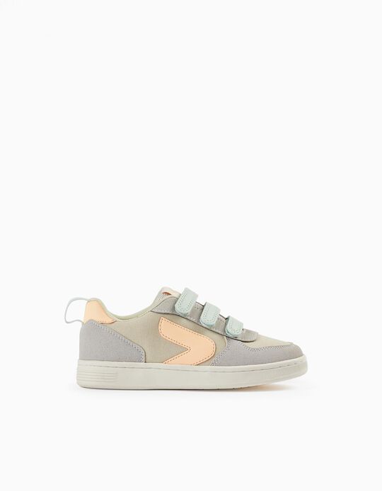 Trainers for Girls 'ZY Move', Grey/Mint/Peach