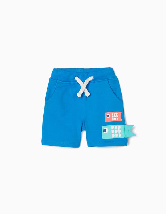 Training Shorts for Baby Boys 'Fish', Blue
