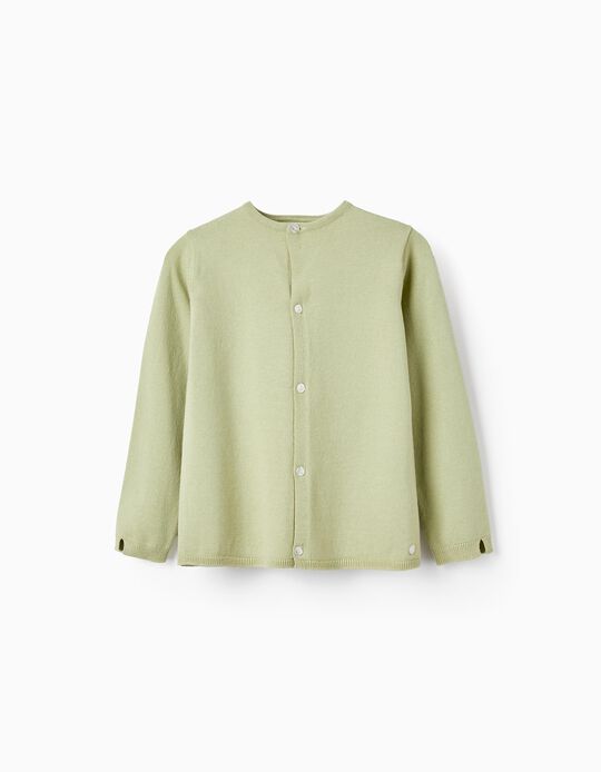 Buy Online Knitted Cardigan for Girls, Light Green