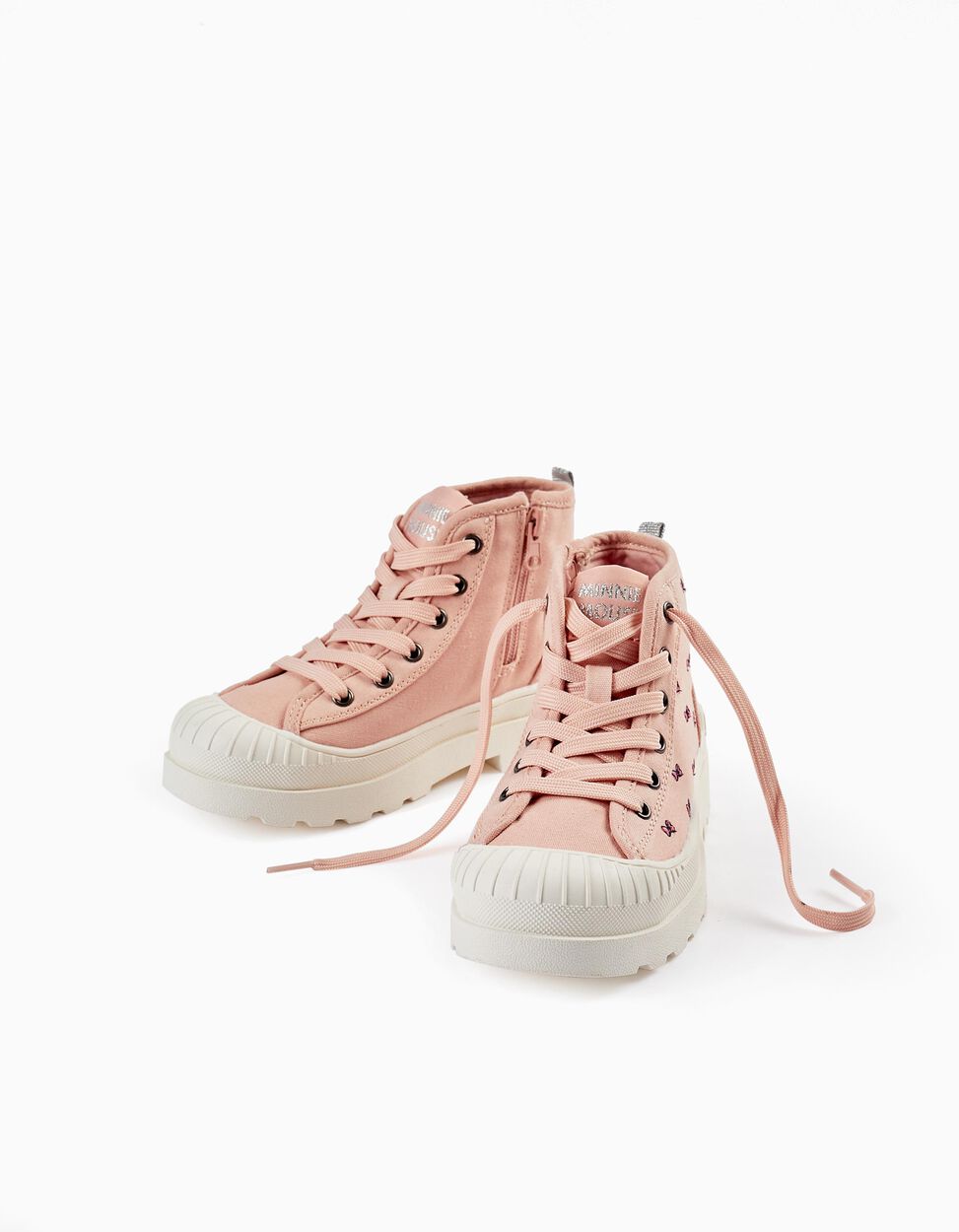 Buy Online High-top Sneakers for Girls 'Minnie', Pink/White/Silver