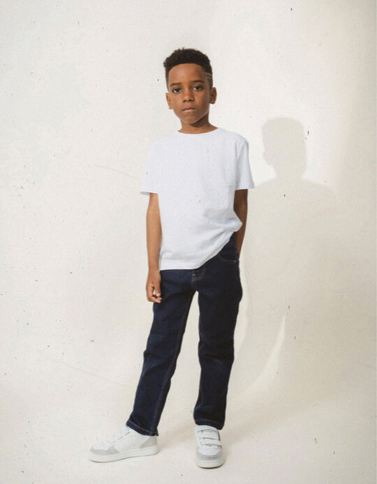 Calças de Ganga Slim Fit para Criança 'ZY Power Jeans', Azul Escuro