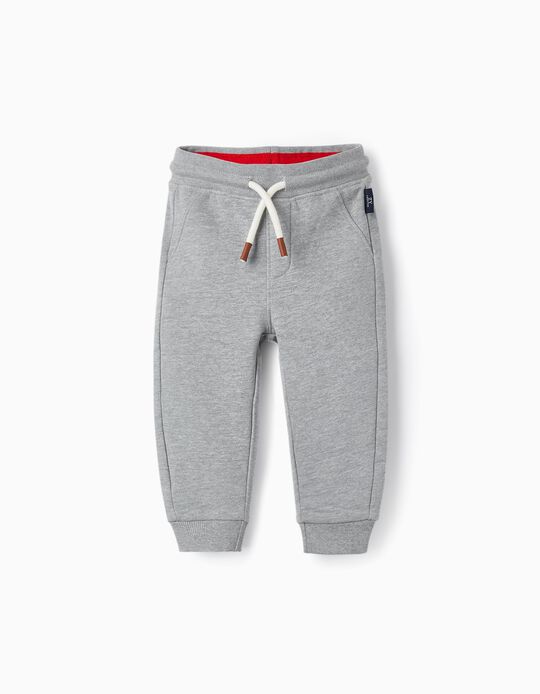 Cotton Joggers for Baby Boys, Gray