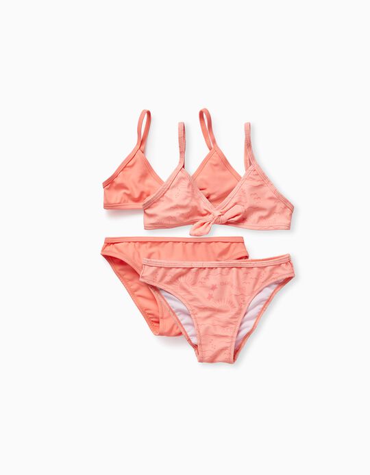 2 Bikinis for Girls 'Sun', Coral