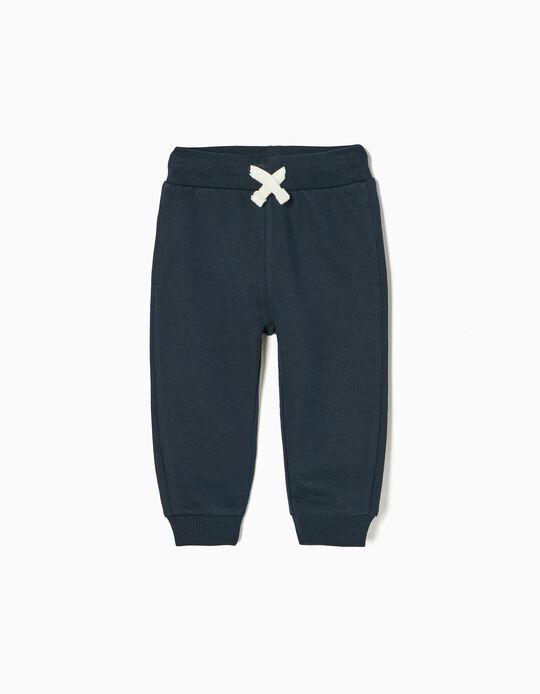 Buy Online Cotton Joggers for Baby Boys, Dark Blue