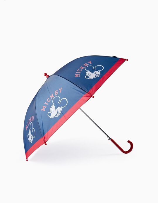 Parapluie pour Garçon 'Mickey', Rouge/Bleu Foncé