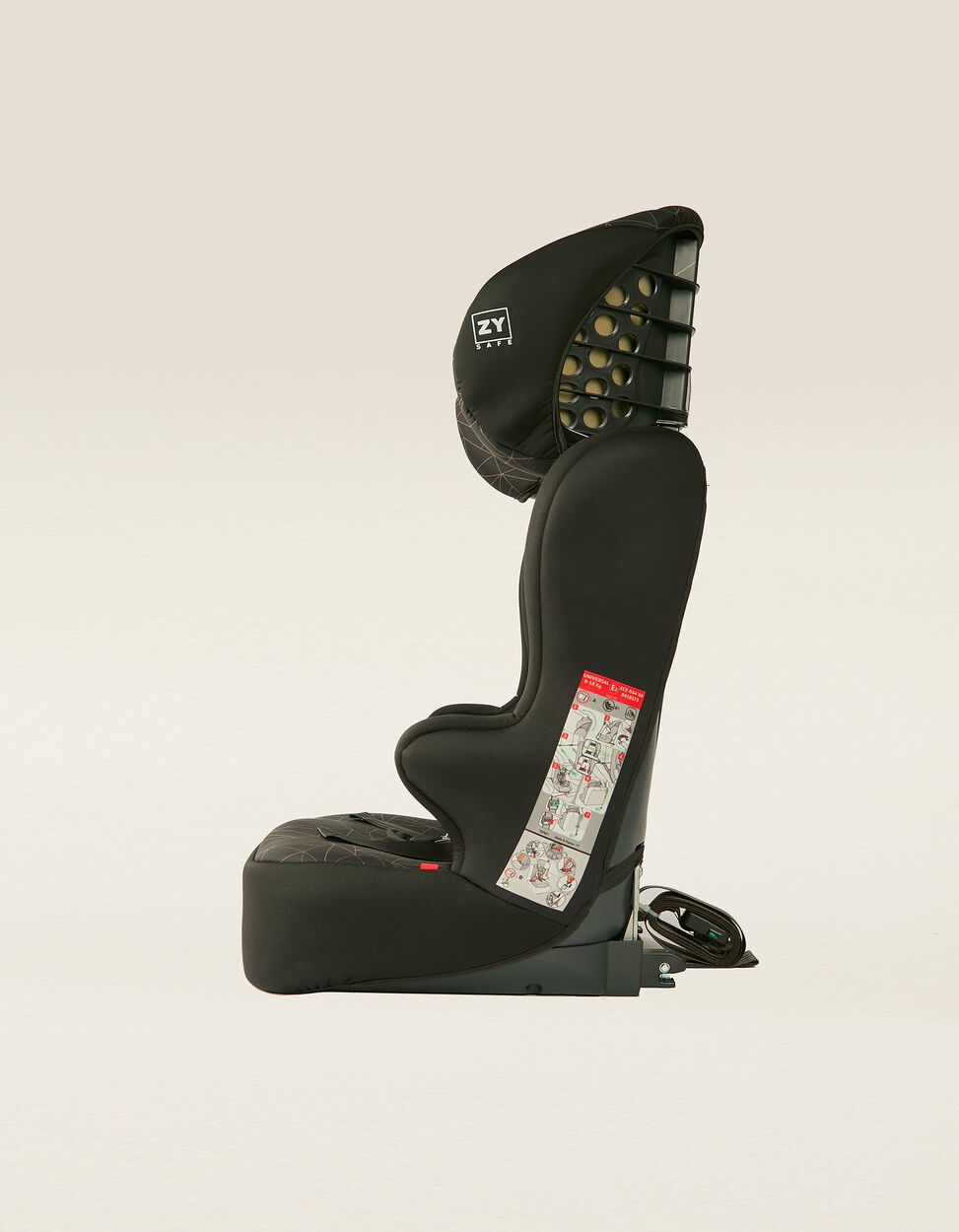 ZY SAFE Cadeiras Auto | Cadeira Auto Gr 0/1/2/3 Premium Isofix One Zy Safe  Melange Grey