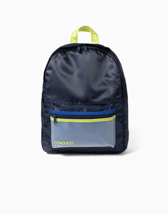 Backpack for Boys, 'Conquest of Space', Dark Blue