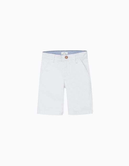 Chino shorts for Boys, White