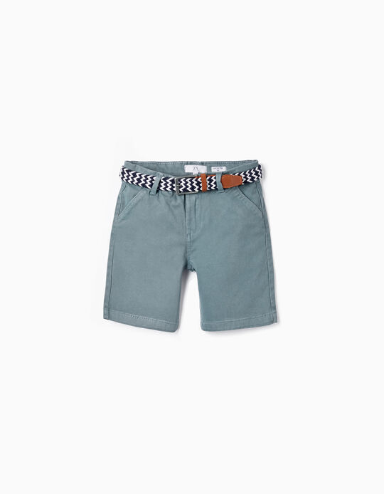 Shorts with Belt for Boys 'Midi', Blue