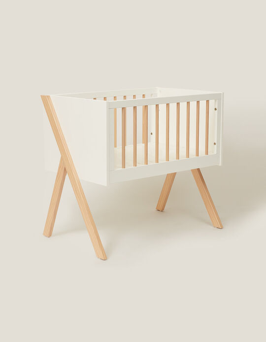 3 in 1 Nature/White Cot Zy Baby