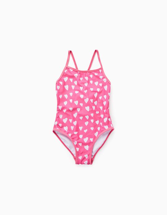 Swimsuit for Girls 'Hearts', Pink