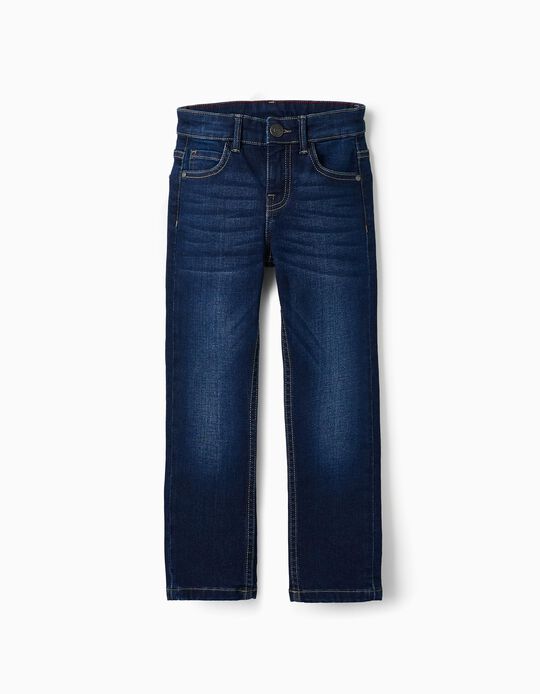 Pantalon en jean pour garçon 'Slim Fit', Bleu Foncé