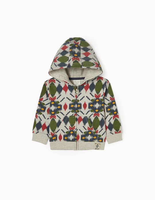 Hooded Jacket for Baby Boys, Multicoloured