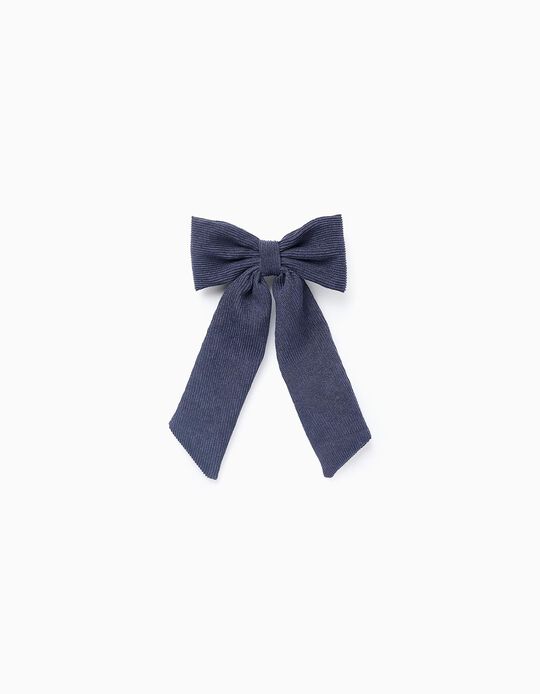 Buy Online Hair Slide with Bow for Baby Girls, Dark Blue