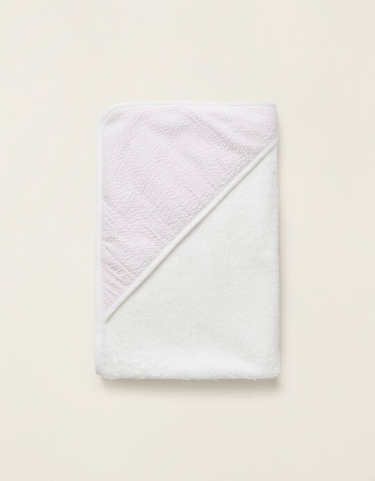 Buy Online Hooded Bath Towel Pink 75X75Cm Zy Baby