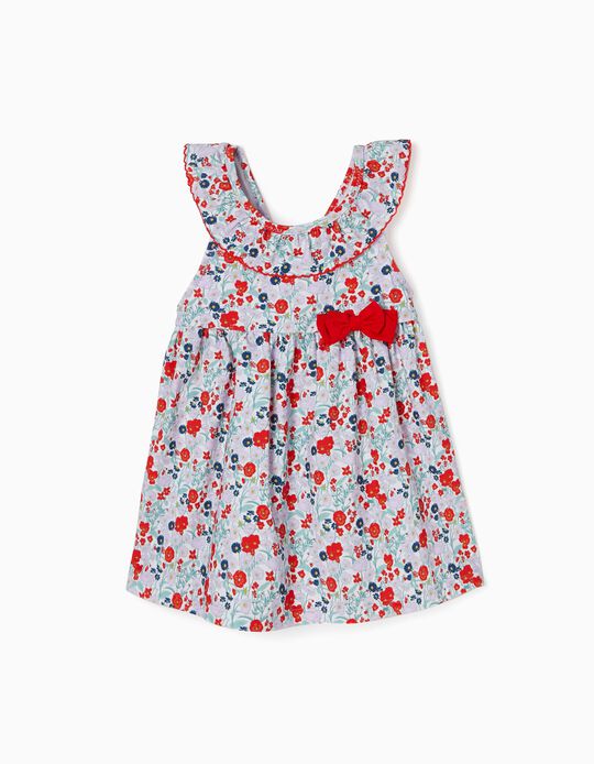 UPF 80 Dress for Baby Girls 'Flowers', Lilac/Red