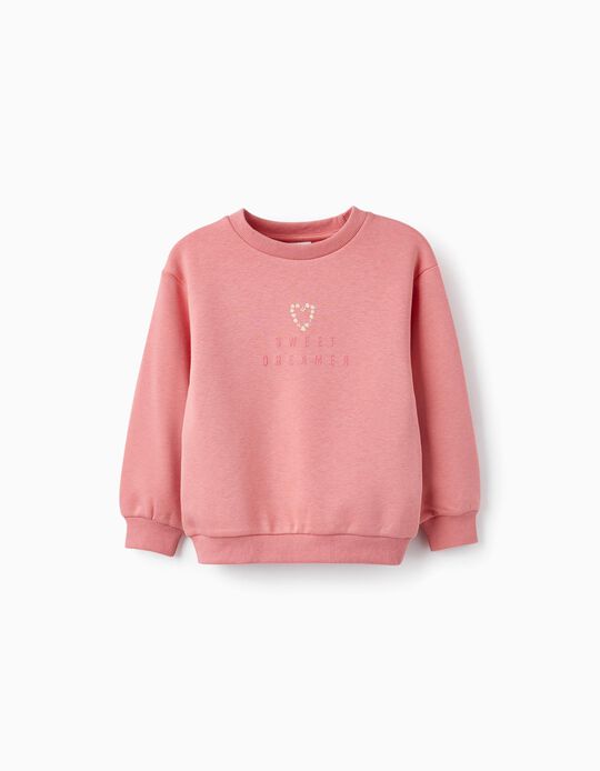Sweatshirt for Girls 'Sweet Dreamer', Pink