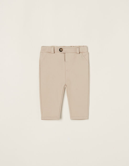 Trousers for Newborn Baby Boys, Beige