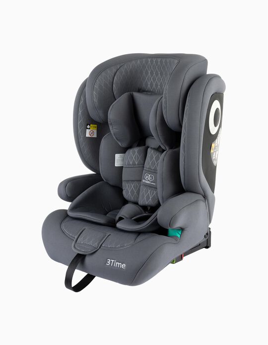 Cadeira Auto I-Size 3Time Black/Grey Kinderland