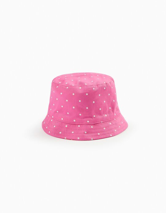 Sombrero Reversible para Bebé Niña 'Ocean', Rosa/Coral