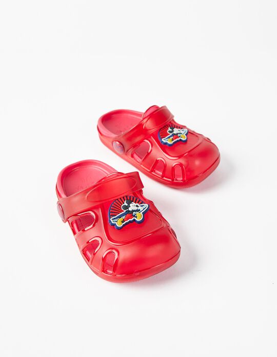 Sandalias Clogs para Bebé Niño 'Mickey Delicious', Rojo