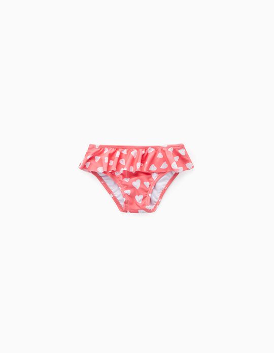Swim Bottoms for Baby Girls 'Hearts', Coral