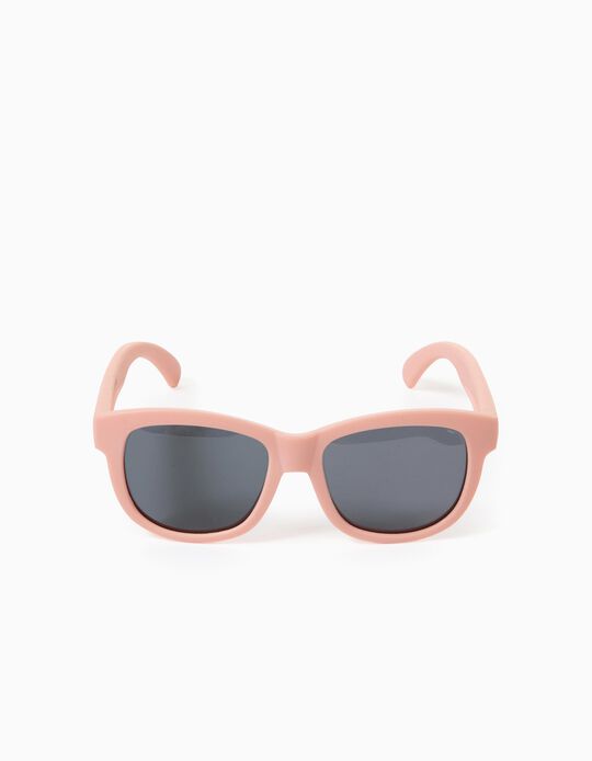 Óculos de Sol Flexíveis com Proteção UV para Menina, Rosa Claro