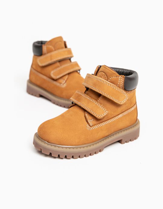 Leather Boots for Baby Boys 'ZY 1996', Camel