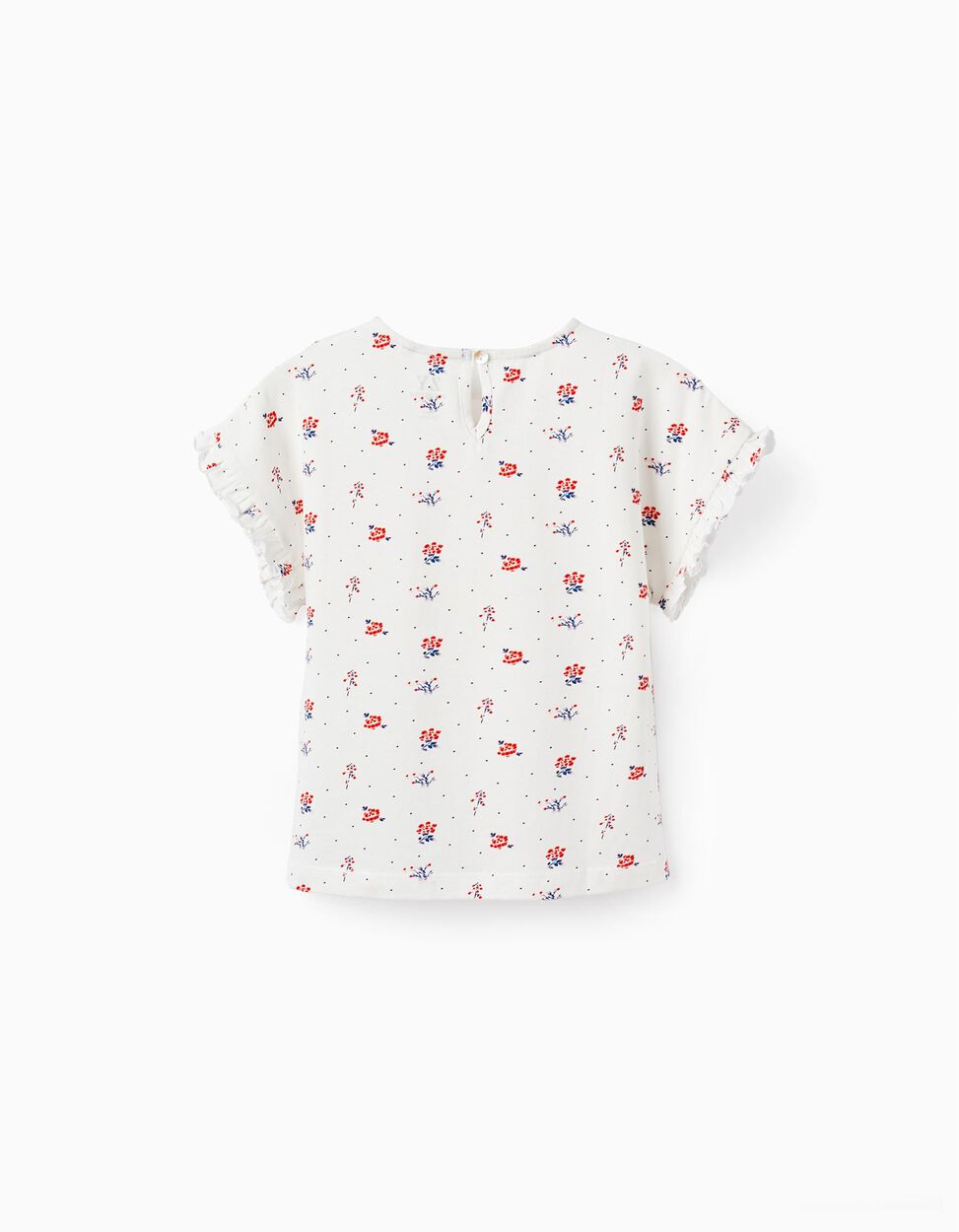 Comprar Online T-Shirt com Padrão Floral para Menina, Branco