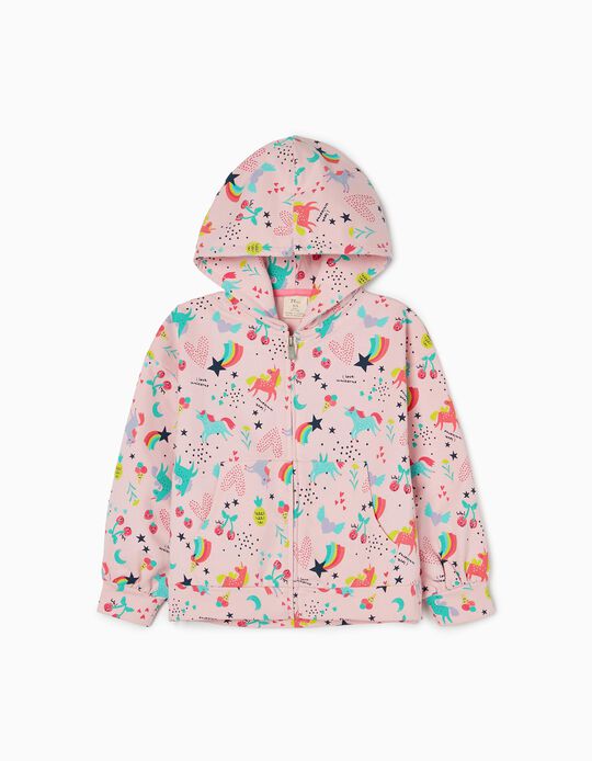 Hooded Jacket for Girls, Pink