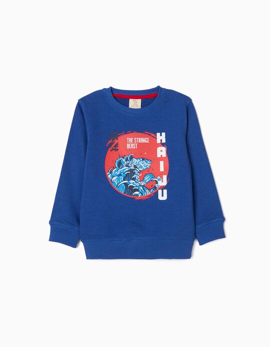 Sweatshirt for Boys 'The Strange Beast', Dark Blue