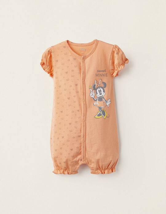Pijama de Algodón para Bebé Niña 'Sweet Minnie', Naranja