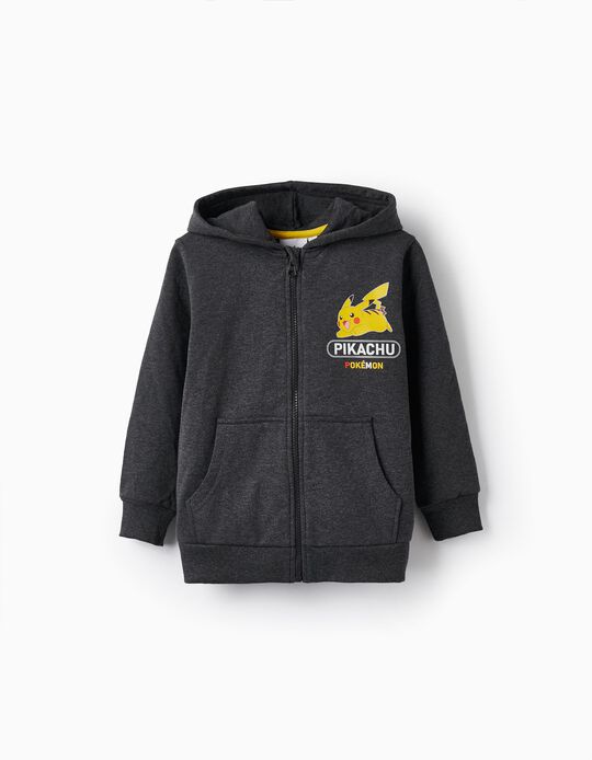 Comprar Online Casaco com Capuz para Menino 'Pikachu - Pokémon', Cinza Escuro