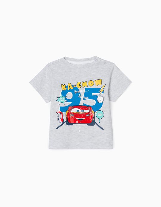 T-Shirt for Baby Boys 'Cars', Grey