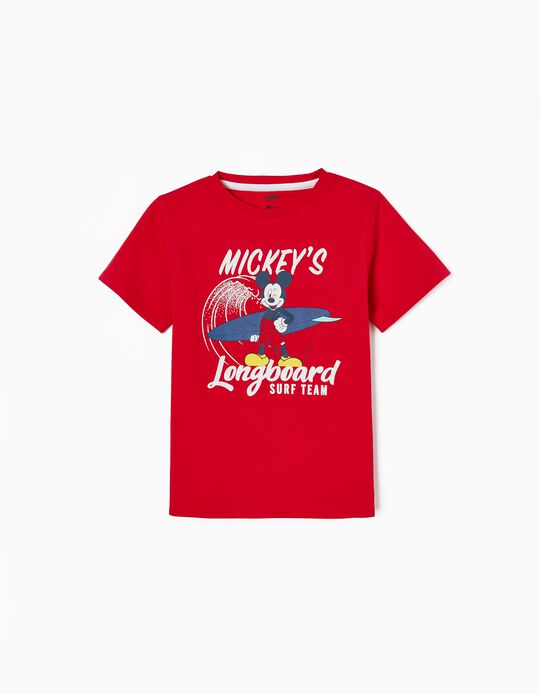 T-Shirt Garçon 'Mickey', Rouge