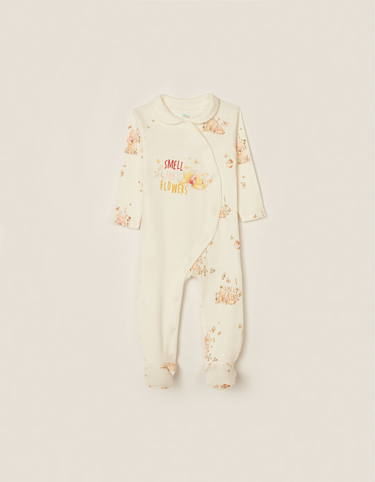 Sleepsuit for Baby Girls 'Winnie The Pooh', Beige/White