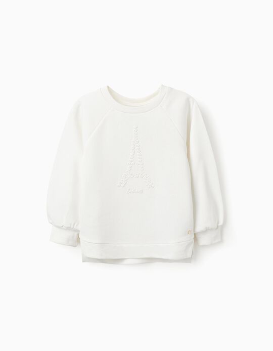 Buy Online Sweatshirt for Girls 'Paris', White