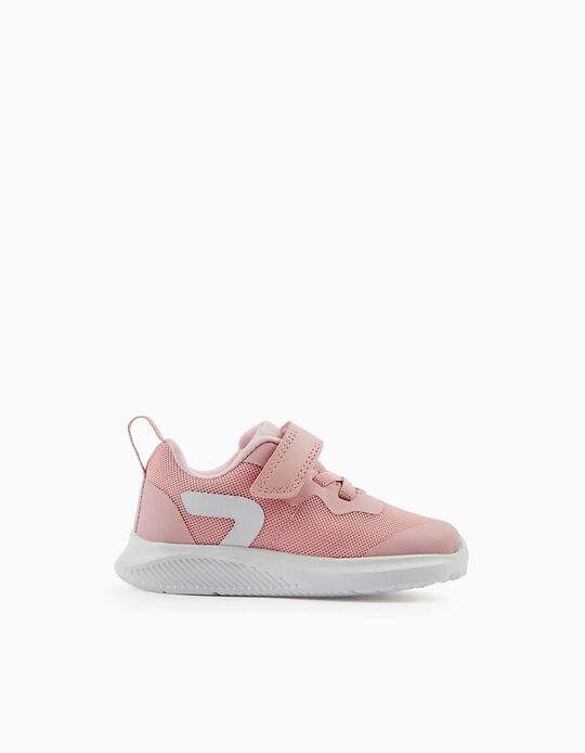 Sapatilhas para Bebé Menina 'My First Sneaker - ZY Superlight Runner', Rosa/Branco