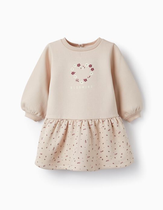 Carded Dress for Baby Girls 'Blooming', Light Pink