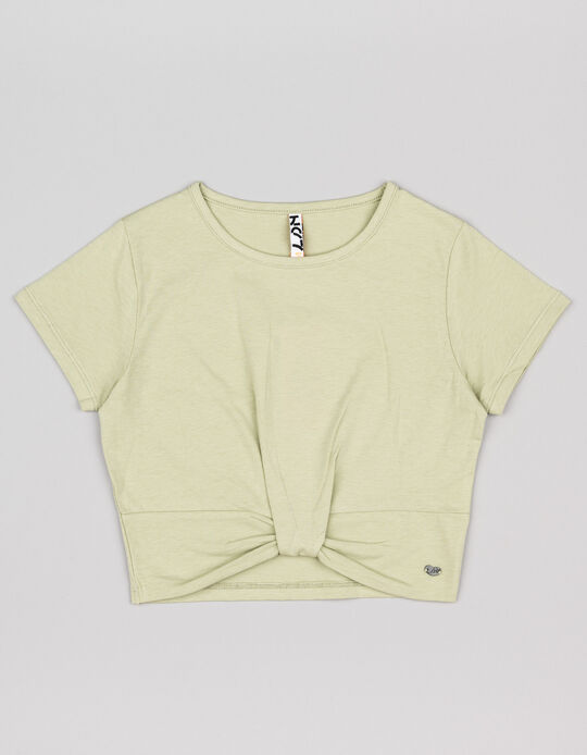 Comprar Online T-shirt Curta de Algodão para Menina, Verde