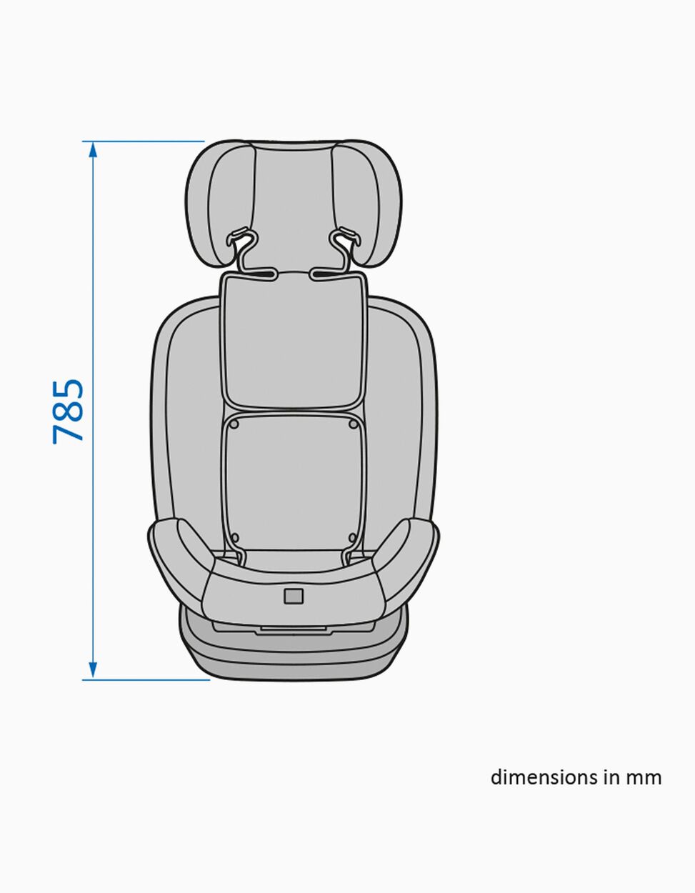Car Seat I-Size Bebe Confort EverFix, Black Mist