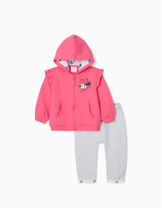 Tracksuit for Baby Girls 'Minnie', Pink/Grey