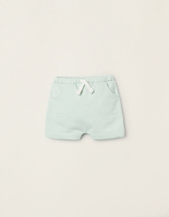 Pantalones Cortos para Recién Nacido, Verde Claro