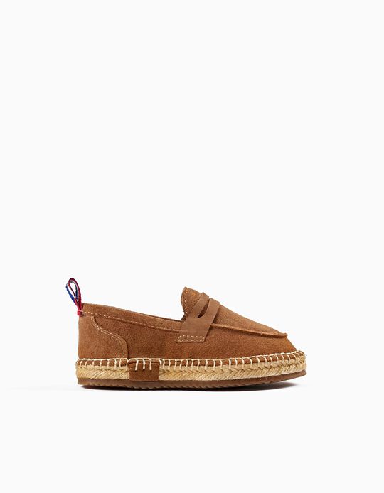 Suede Like Moccasin for Baby Boys, Brown