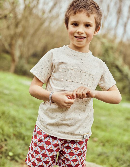 T-Shirt for Boys 'Tribe', Beige