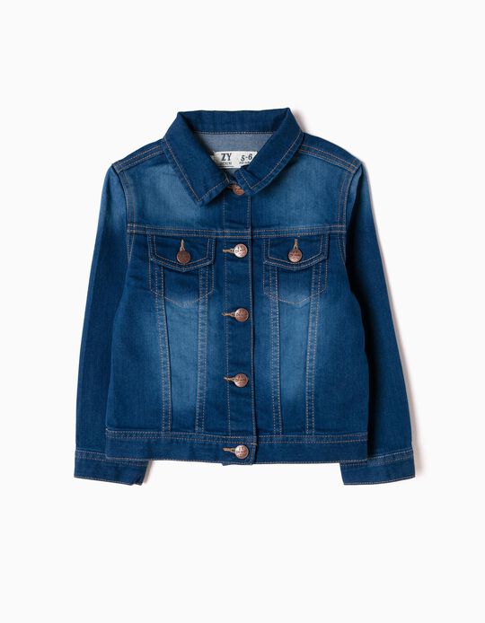 Denim Jacket for Girls, Blue