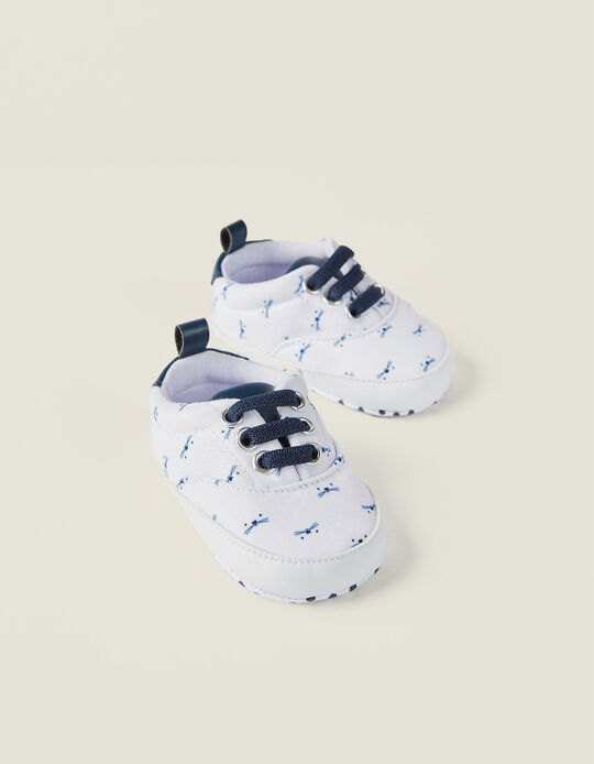 Trainers for Newborn Baby Boys, White
