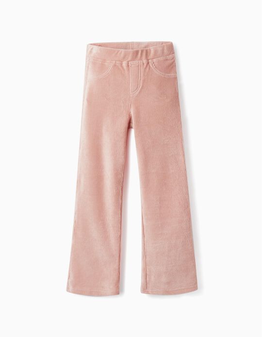 Corduroy Trousers for Girls, Pink.
