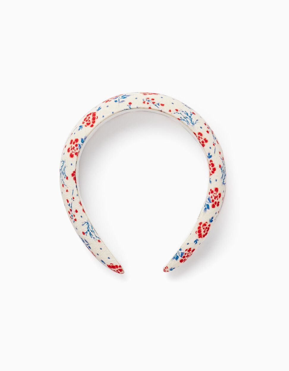 Buy Online Headband with Floral Pattern for Girls, Beige/Blue/Red