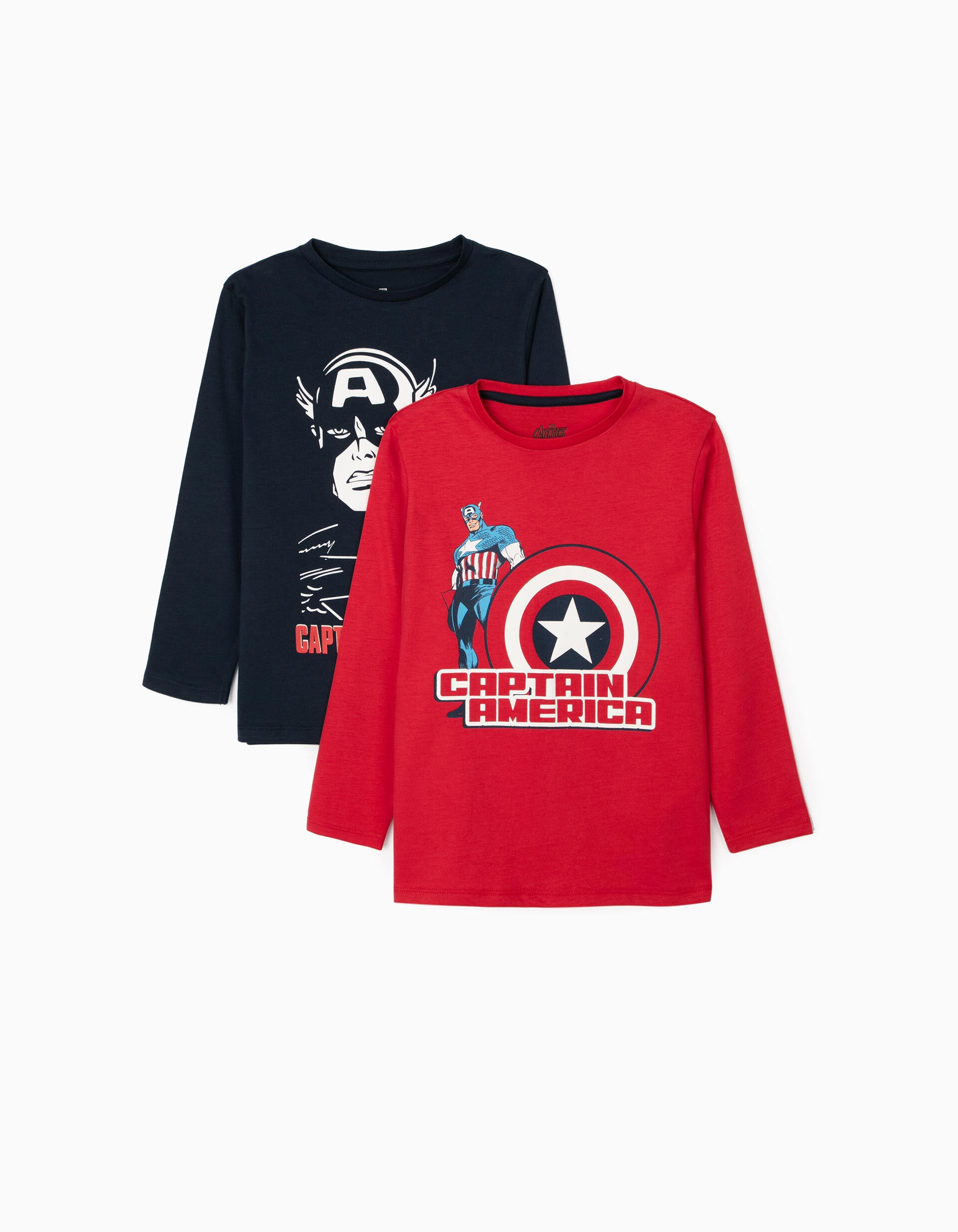 captain america t shirt red